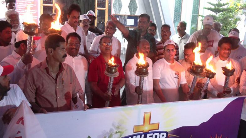 India News | 'Run for Jesus' Rally Organised in Vijayawada on Good Friday