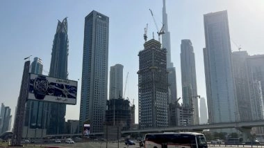 World News | UAE: Debris from Aerial Interception Hits Building in Dubai Internet City