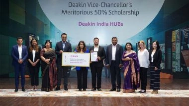 Business News | Chitkara University Students Win Deakin University's 50% Vice-Chancellor's Scholarships for Global Study Pathway