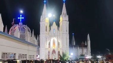 India News | Easter Celebrations Commence at Velankanni's Basilica of Our Lady of Good Health, Thousands Join Prayers