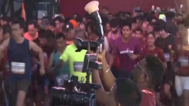 India News | PNB Organises 2nd Edition of Half Marathon to Honour Operation Sindoor Heroes in Delhi, 27,000 People Participated in the Event