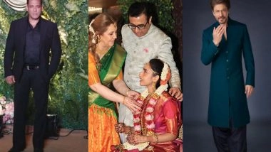 Entertainment News | Shah Rukh Khan, Salman Khan Grace Rajat Sharma's Daughter Disha's South Indian Wedding