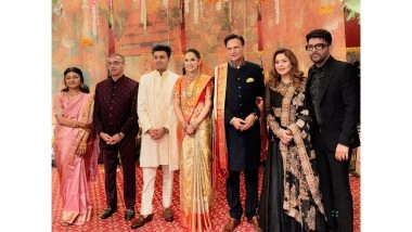 Entertainment News | Kapil Sharma with Wife Ginni Attends Rajat Sharma's Daughter Wedding in Mumbai