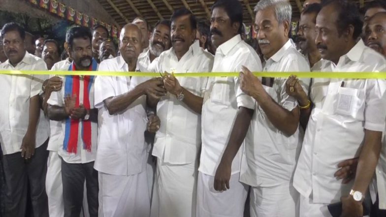 India News | DMK's KN Nehru Inaugurates Tiruchirappalli West Campaign Office Ahead of Tamil Nadu Polls