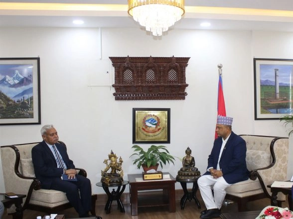 World News | Indian Ambassador to Nepal Makes Courtesy Call on Newly Appointed Nepal Foreign Minister