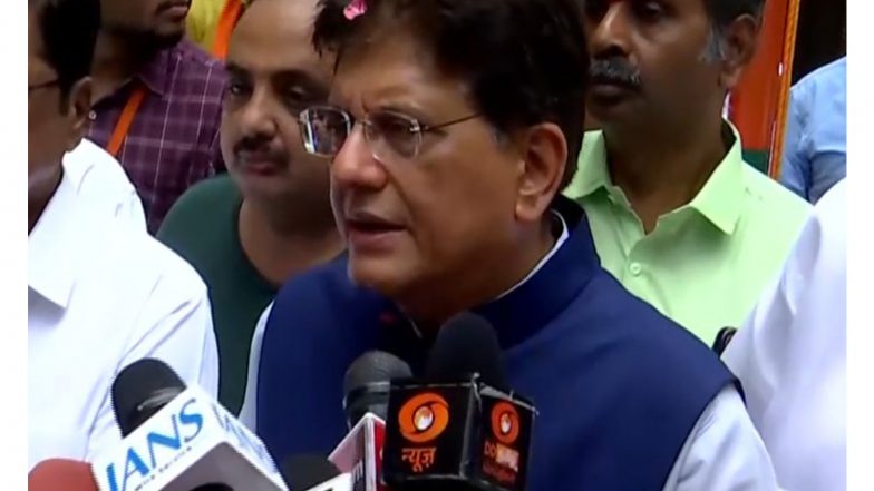 India News | Piyush Goyal Greets BJP Workers on Foundation Day, Hoists Party Flag in Chennai