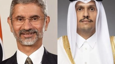 World News | Jaishankar, Qatar PM Review Developments of Military Escalation in Gulf Region Amid Tensions