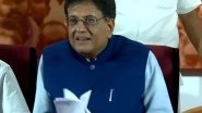 India News | Piyush Goyal Confident of EPS Getting Elected as Tamil Nadu Chief Minister