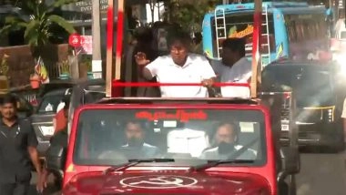 India News | Keralam CM Pinarayi Vijayan Holds Roadshow in Dharmadam Ahead of Assembly Polls