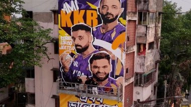 Sports News | IPL 2026: KKR Unveil a Striking Fan Mural at Rash Behari Avenue in South Kolkata