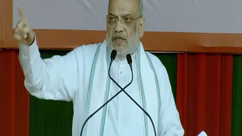 India News | Assam Election: Amit Shah Appeals to Voters, Invokes BJP's Plank to Drive out Illegal Immigrants