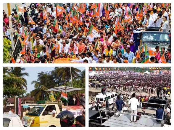 India News | Campaigning Ends for Assembly Polls in Assam, Keralam, Puducherry; Leaders Make Last-ditch Efforts to Woo Voters