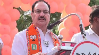 India News | Puducherry Assembly Polls: JP Nadda Assures Two Free Cylinders Per Year Among Other Promises