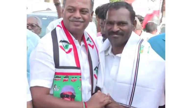 India News | NDA's Tiruchirappalli East Candidate Rajasekaran Conducts Door-to-door Campaign in Palakkarai