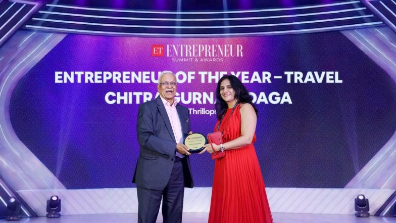 Business News | Thrillophilia CEO & Co-founder Chitra Gurnani Daga Receives 'Entrepreneur of the Year - Travel' at ET Awards 2026