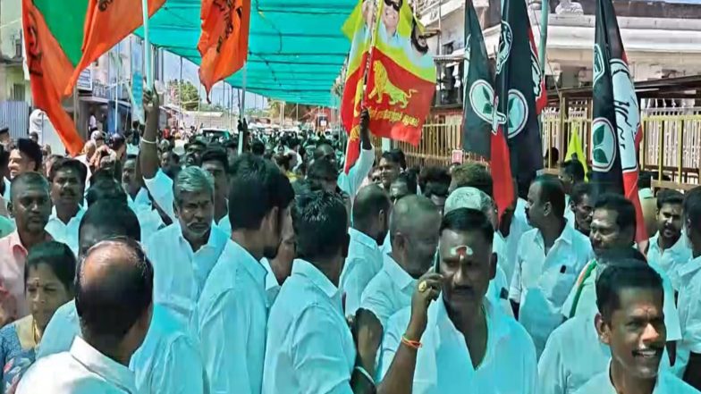 India News | Tamil Nadu: BJP's Nainar Nagendran Campaigns in Rameswaram