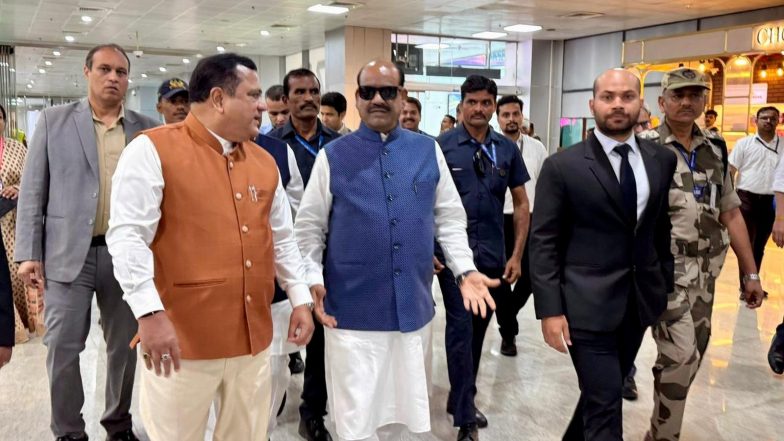 India News | Lok Sabha Speaker Om Birla Arrives in Goa for CPA Zone Vii Conference