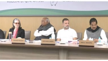 India News | Congress to Convene CWC Meet on April 10 to Discuss Developments on Women's Reservation Bill