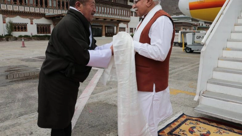 World News | Manohar Lal Khattar Meets Bhutan's Energy Minister to Discuss Strengthening of Energy Ties