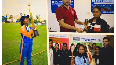 Business News | The Battle for Blindness Foundation Celebrates Historic World Cup Triumph of Blind Cricketer Simu Das