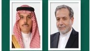 World News | Iran FM Dials Saudi Counterpart to Review Ways to Mitigate Tensions
