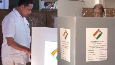 India News | Keralam Assembly Polls: Speaker Shamseer, Congress MP Sudhakaran Cast Votes