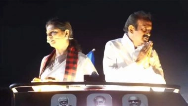 India News | Tamil Nadu: Kanimozhi Campaigns for DMK Candidate Muthusamy in Erode