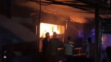 India News | Fire Breaks out in Lucknow's Vegetable Market