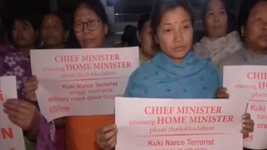 India News | Manipur: COCOMI Demands Justice for Two Children Killed in Tronglaobi Bomb Attack
