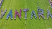 India News | KISS Students Form 'Vantara Logo' to Celebrate Anant Ambani's Birthday