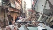 India News | UP: Building Collapses in Agra's Kinari Bazar, No Casualties