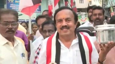 India News | Tamil Nadu Polls: AMMK Candidate Rajasekaran Leads Door-to-door Campaign in Tiruchirappalli West