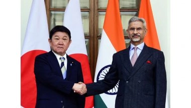 World News | India-Japan Discuss West Asia Conflict, Hormuz Strait in Phone Call Between EAM Jaishankar, FM Motegi