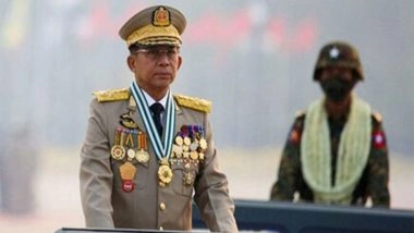 World News | Myanmar President Min Aung Hlaing Flags Challenges Ahead, Seeks to Restore ASEAN Ties