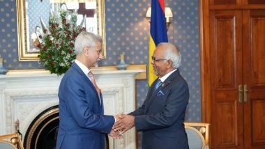 World News | EAM Jaishankar Calls on Mauritius President, Holds Key Bilateral Meetings During Visit