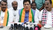 India News | "Government of MK Stalin Must Go:" Union Minister Piyush Goyal Accuses DMK of Corruption Ahead of Tamil Nadu Elections