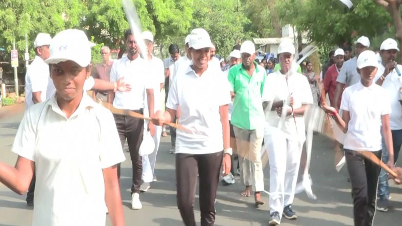 India News | Nearly 1,000 Women Silambam Practitioners Join Voter Awareness Rally in Tiruchirappalli Ahead of Tamil Nadu Polls