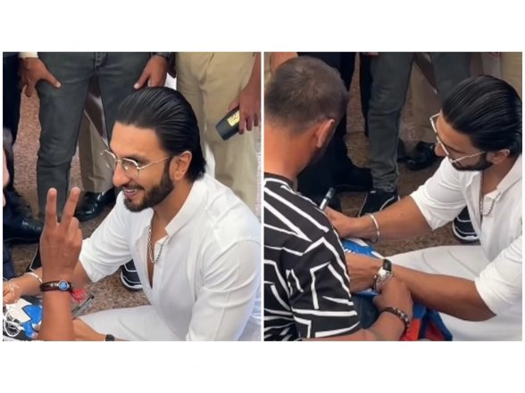 Entertainment News | Ranveer Singh Interacts with Wheelchair Cricketer Bhima Khunti, Internet Praises His Kindness