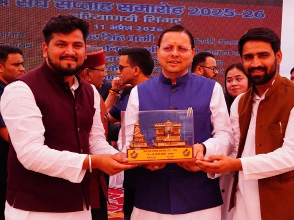 India News | Uttarakhand CM Dhami Attends Student Union Function at DAV PG College in Dehradun