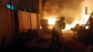 India News | Uttar Pradesh: Fire Breaks out at Chemical Factory in Ghaziabad's Kavi Nagar
