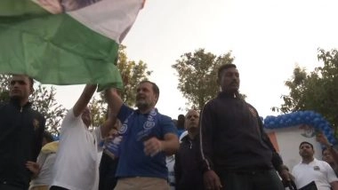 India News | Rahul Gandhi Flags off 'Run For Ambedkar, Run For Constitution' Marathon in Delhi, Alleges Bid to Undermine Constitution
