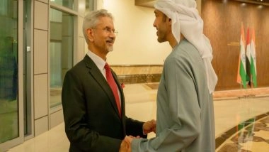 World News | Jaishankar Thanks UAE Counterpart for Ensuring Indians' Safety, Reviews Regional Developments
