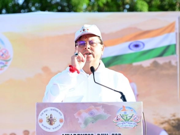 India News | CM Pushkar Singh Dhami Flags off Awareness Run in Haldwani, Says 'Uttarakhand Youth Saying No to Drugs'
