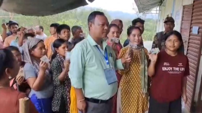India News | TTAADC Election: Around 21.5% Voter Turnout Recorded Till 9 Am, Women Marginally Ahead of Men