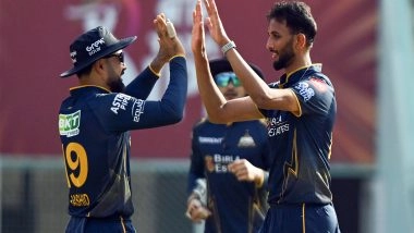 Sports News | IPL: Prasidh Krishna's 4-fer Helps GT Restrict LSG to 164/8 in 20 Overs