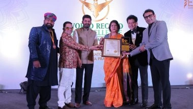 Business News | Amb. Dr. Neeelima (Founder, Riddhi Siddhi Heaaling Centtre) from Bangalore, Karnataka, India Honoured by World Record of Excellence, England