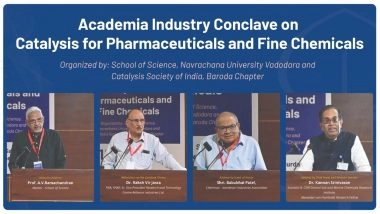 Business News | Navrachana University Hosts Conclave on Catalysis for Sustainable Pharmaceuticals and Fine Chemicals