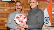 India News | Himachal CM Sukhu Calls on Governor Gupta, Discusses State Development