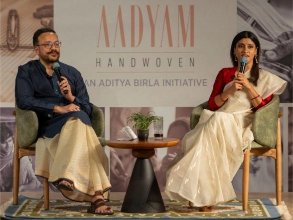 Business News | Aadyam Handwoven Celebrates #HeirloomsForTheFuture With Their Collaboration With Konkona Sensharma
