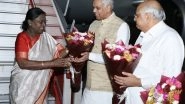 India News | President Droupadi Murmu Receives Warm Welcome at Ahmedabad Airport by Governor, CM and Dy CM